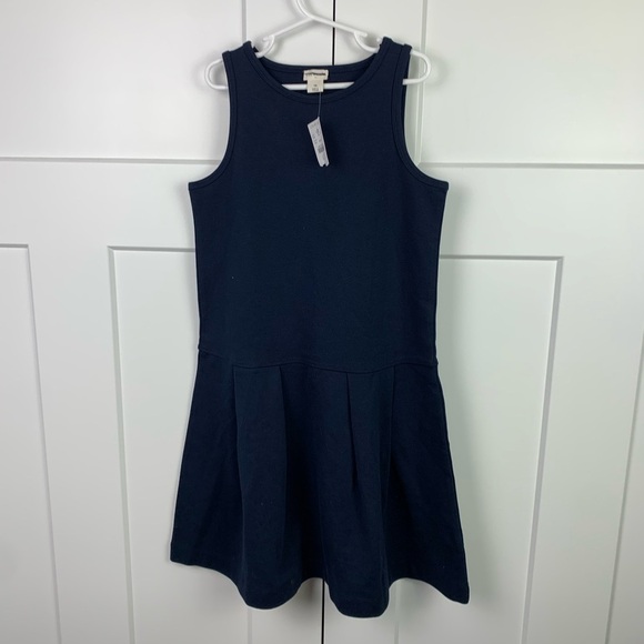 Crewcuts Other - J.Crew Crewcuts Girls Size 10 ponte uniform dress Navy Blue Pleated Academia